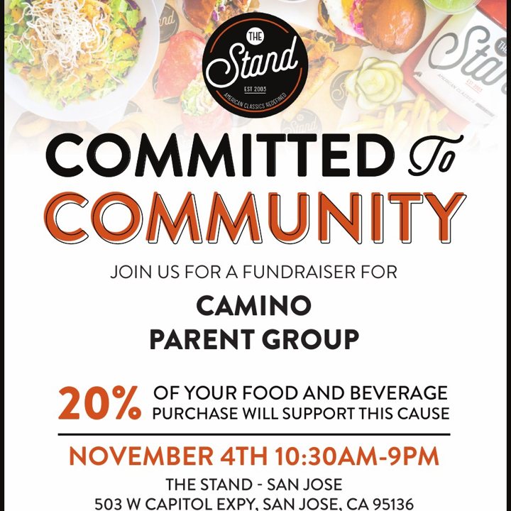 The Stand dine out fundraiser flyer